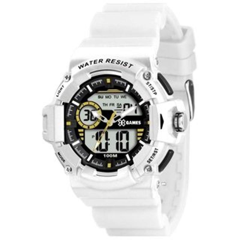 Relógio masculino digital e analógico Xgames XMPPA150 BXBX branco